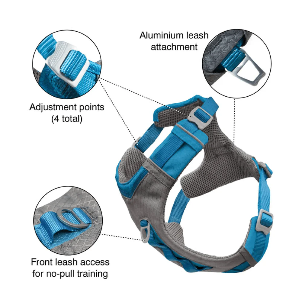 Kurgo Journey Air Harness for Dogs (Coastal Blue) - Image 3