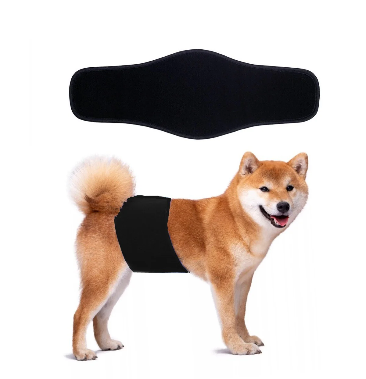 KUTKUT Diapers for Male Dogs (Black) - Image 2