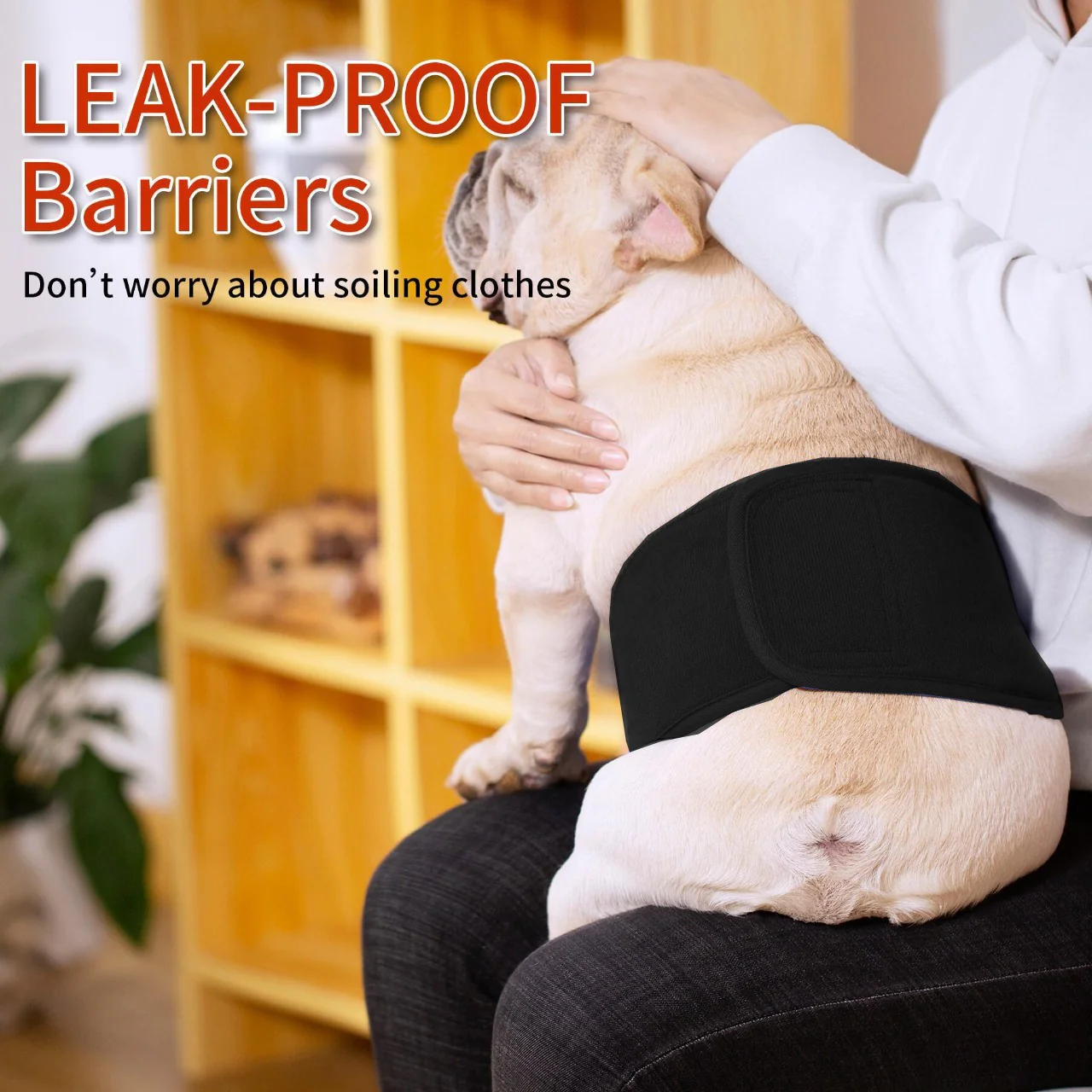 KUTKUT Diapers for Male Dogs (Black) - Image 7