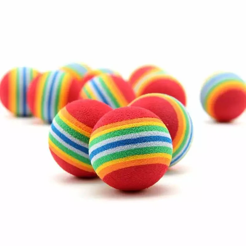 KUTKUT Foam Balls for Cats (Rainbow) - Image 6