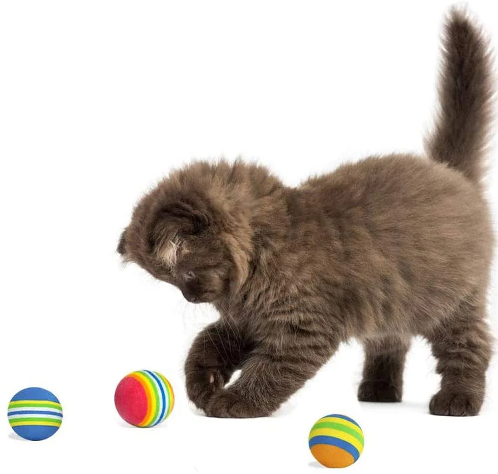 KUTKUT Foam Balls for Cats (Rainbow) - Image 7