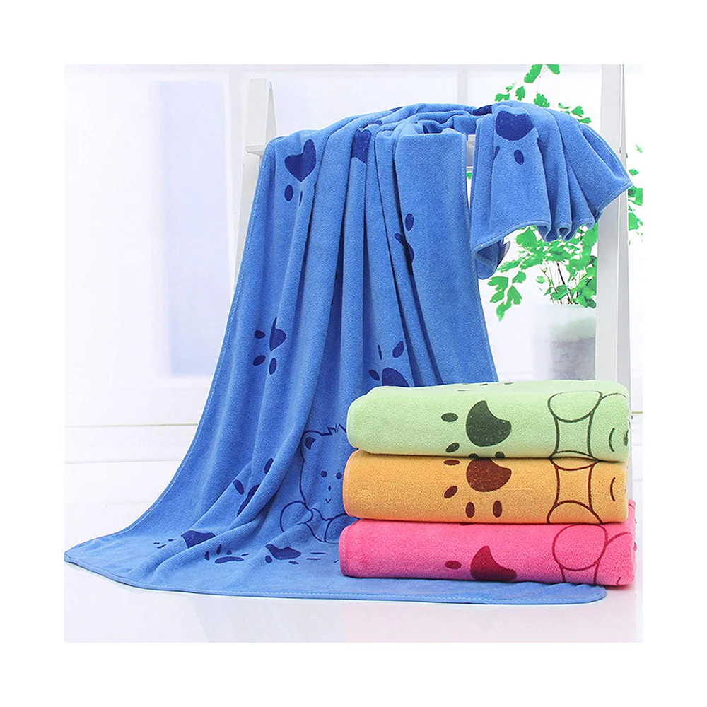 KUTKUT Looluuloo Microfiber Drying Towels for Dogs (Blue) - Image 2