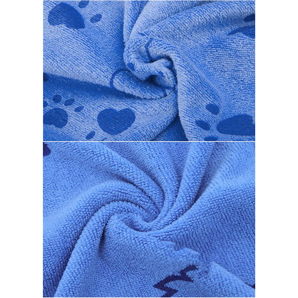 KUTKUT Looluuloo Microfiber Drying Towels for Dogs (Blue) - Image 4