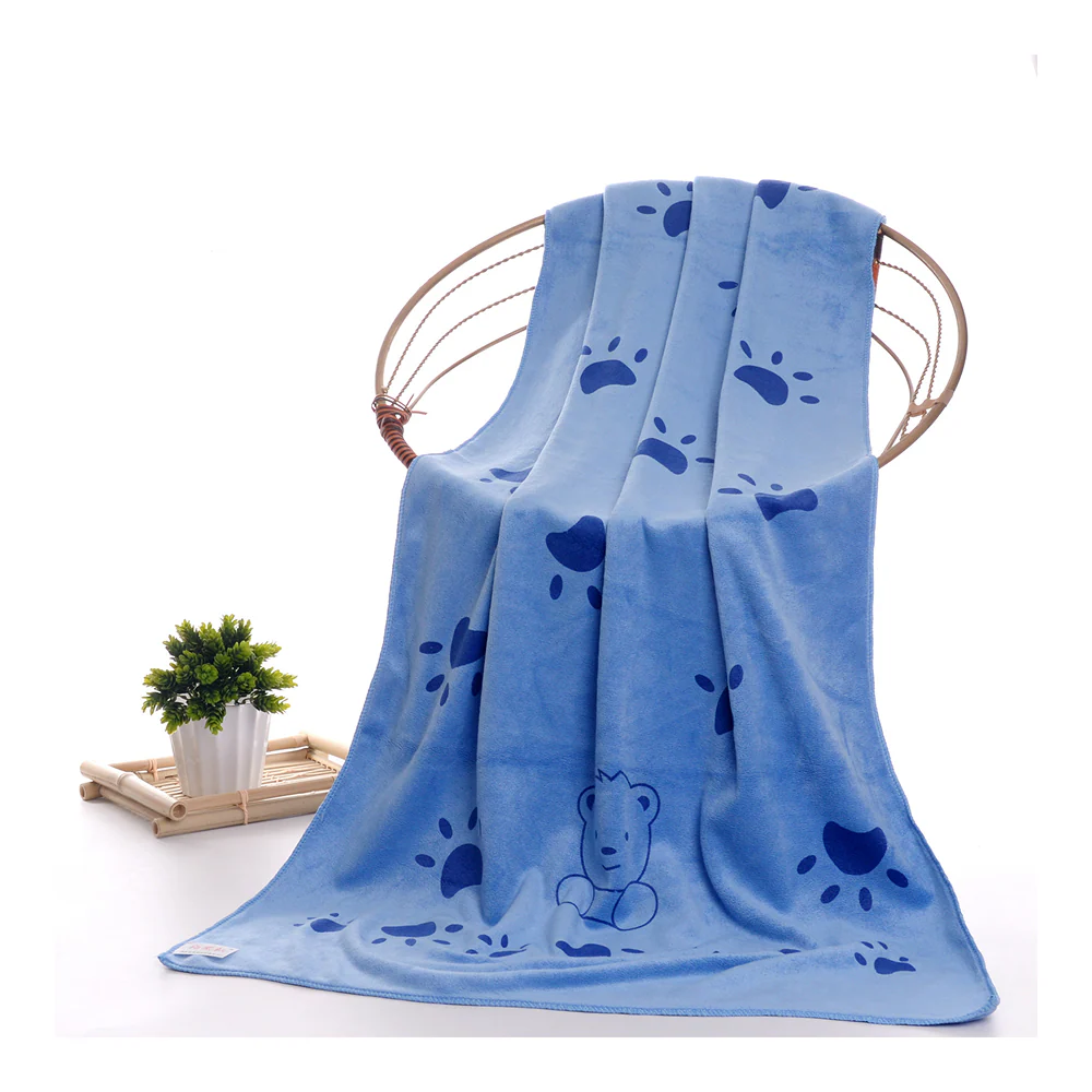 KUTKUT Looluuloo Microfiber Drying Towels for Dogs (Blue) - Image 5