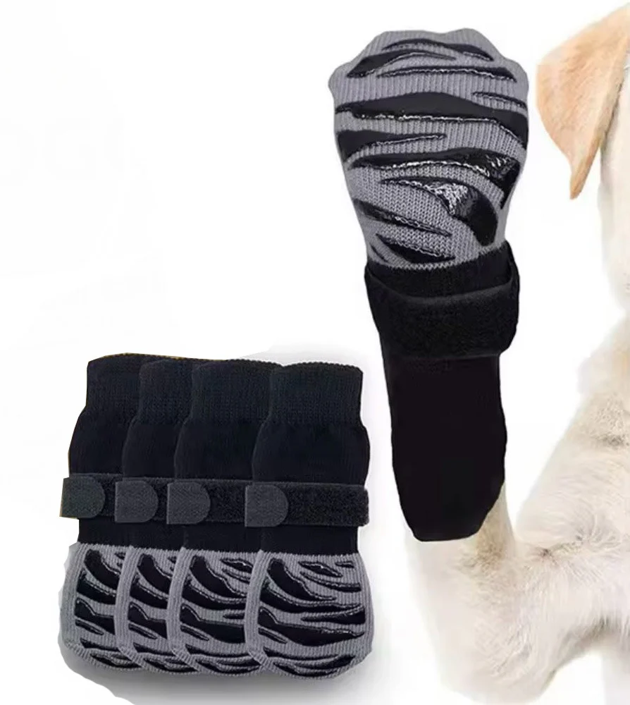 KUTKUT Non Slip Socks for Dogs (Grey) - Image 8
