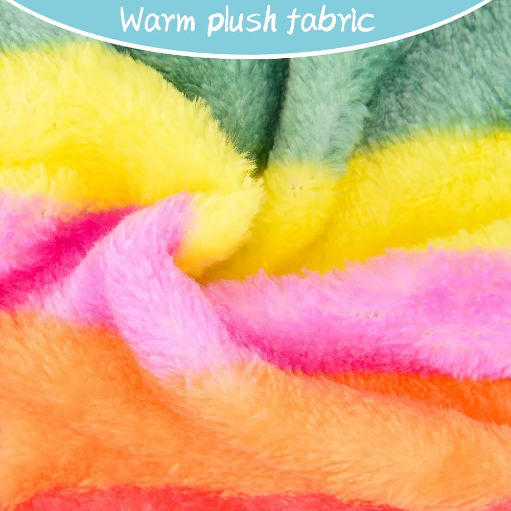 KUTKUT Rainbow Print Fashion Soft Flannel Fleece Shirt for Small Dogs & Cats - Image 6