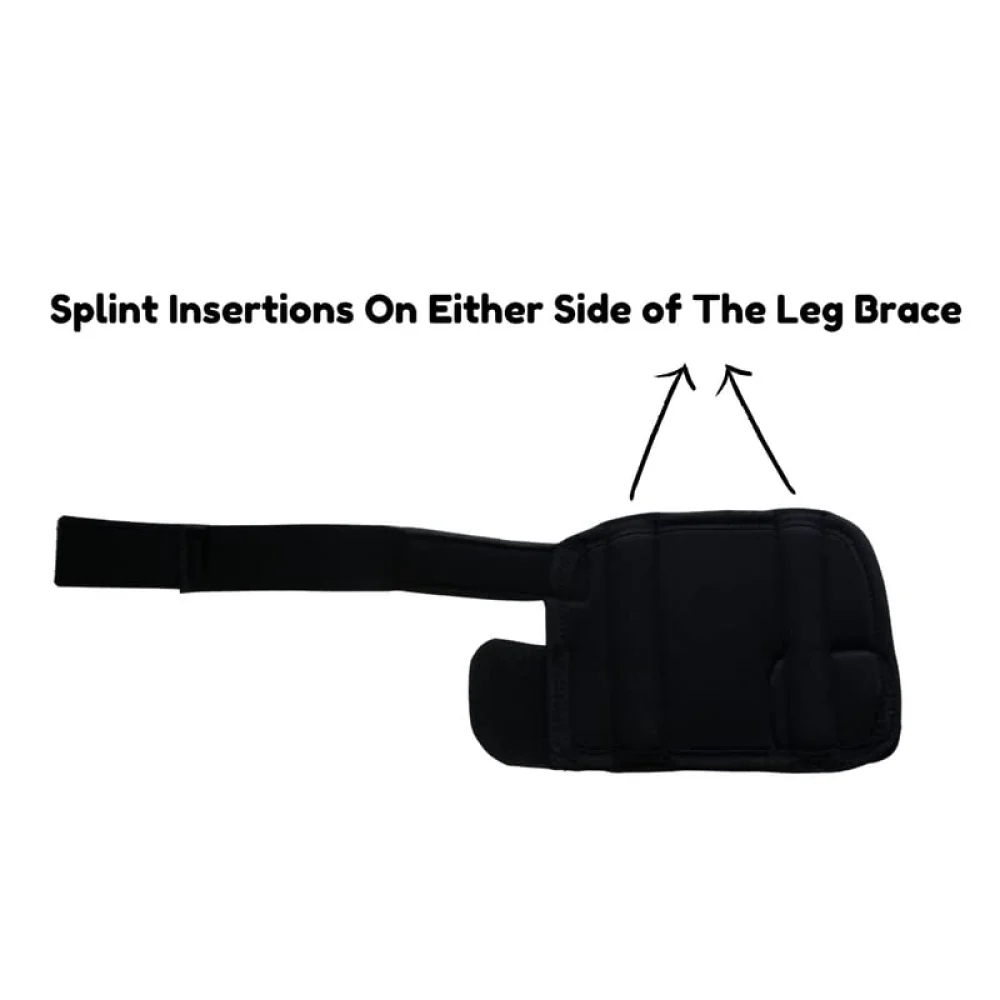 Lana Paws Front Leg Splint Braces for Carpal Support and Mobility for Dogs and Cats (Black) - Image 3