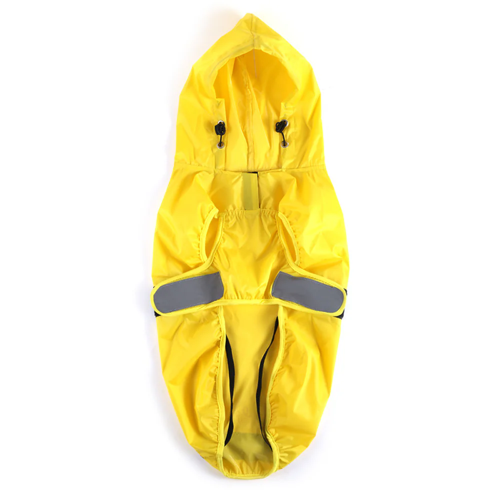 The Drizzle Deflector - Adjustable & Reflective Raincoat for Dogs by Lana Paws (Solid Yellow) - Image 4