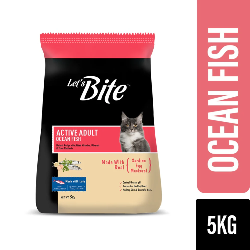 Let's Bite Active Adult Ocean Fish Dry Cat Food - Image 10