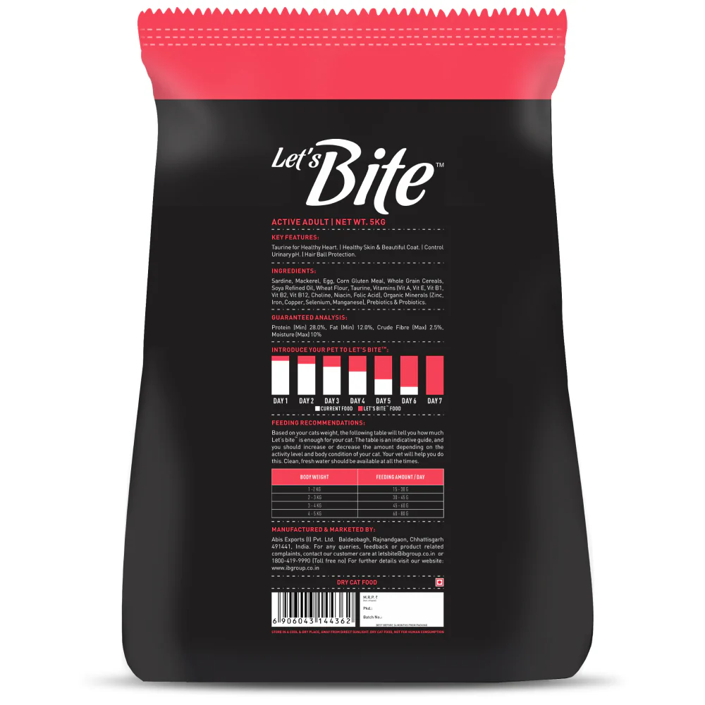 Let's Bite Active Adult Ocean Fish Dry Cat Food - Image 15