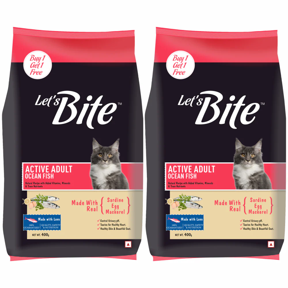 Let's Bite Active Adult Ocean Fish Dry Cat Food - Image 4