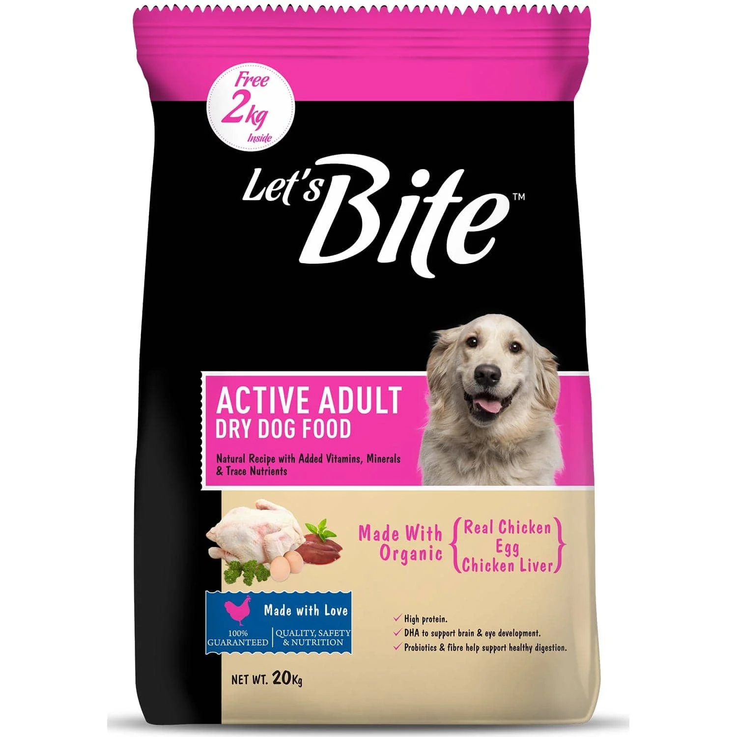 Let's Bite Active Adult Chicken Dry Food for Dogs - Image 8