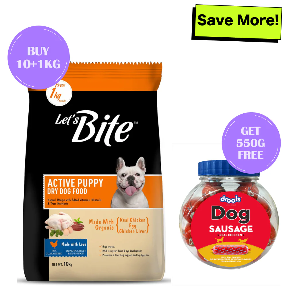 Let's Bite Active Puppy Chicken Dog Dry Food - Image 7