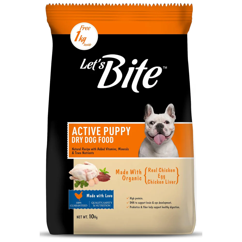 Let's Bite Active Puppy Chicken Dog Dry Food - Image 9
