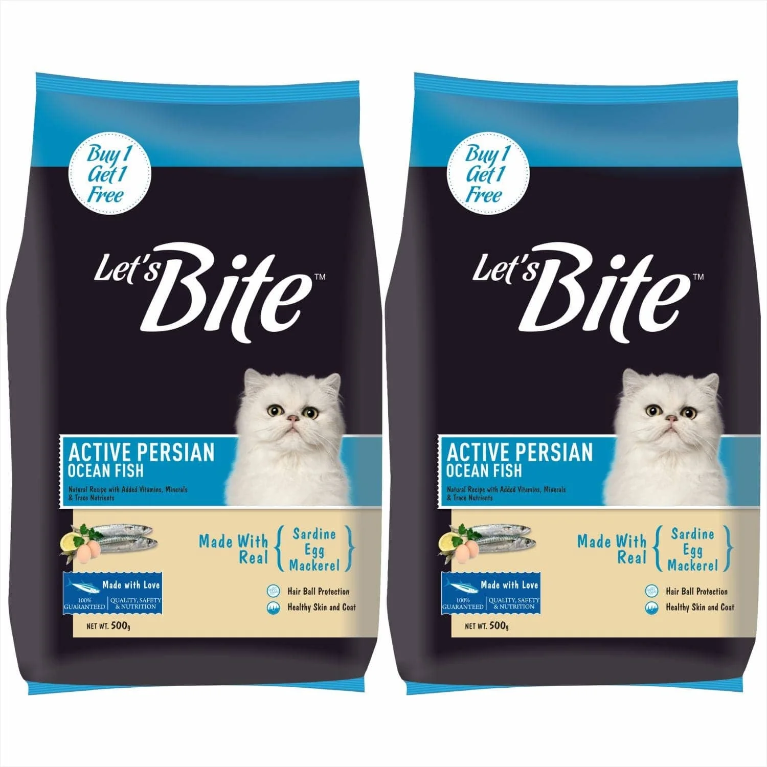 Let's Bite Active Persian Ocean Fish Cat Dry Food - Image 2
