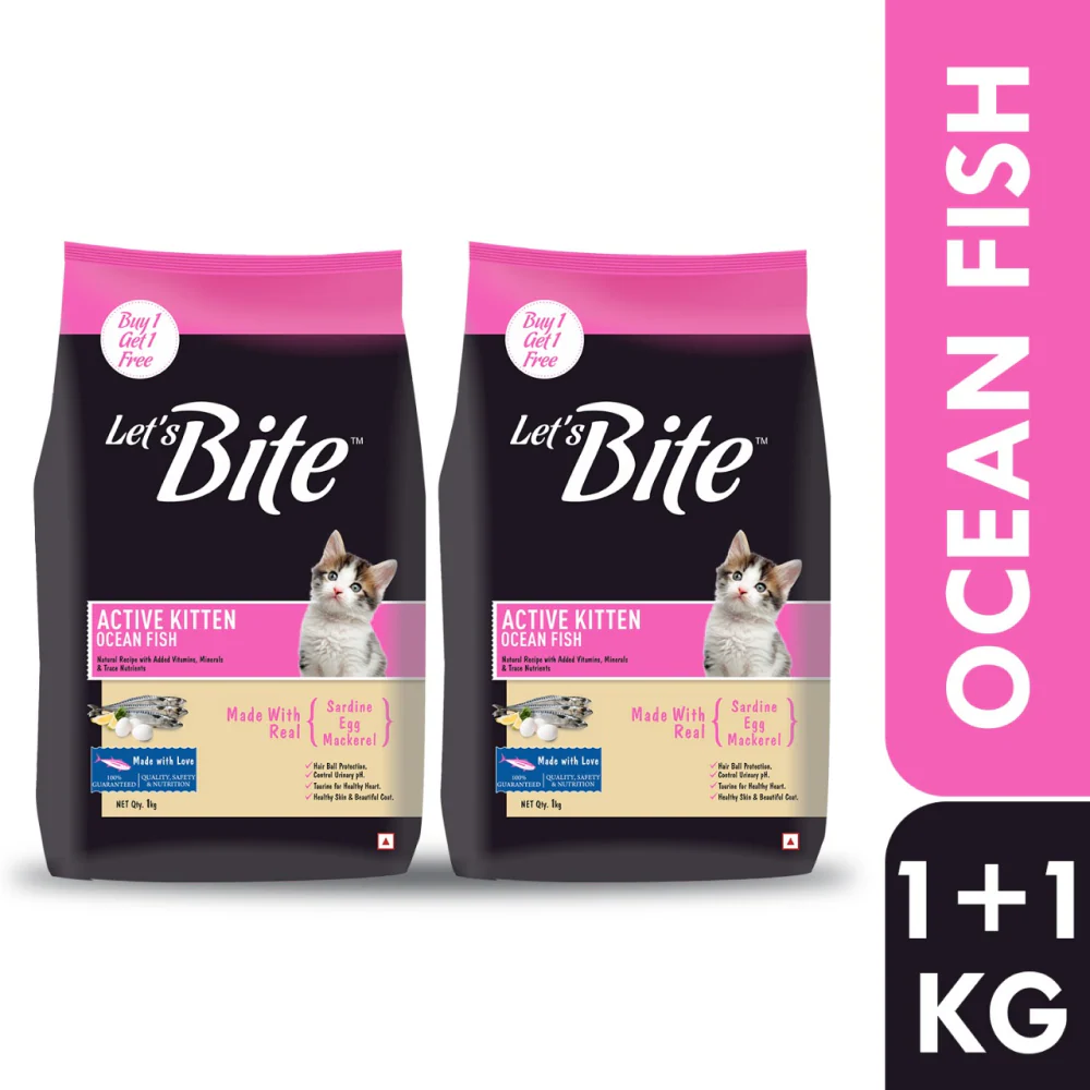 Let's Bite Active Kitten Ocean Fish Cat Dry Food (Buy 1 Get 1 Free) - Image 10