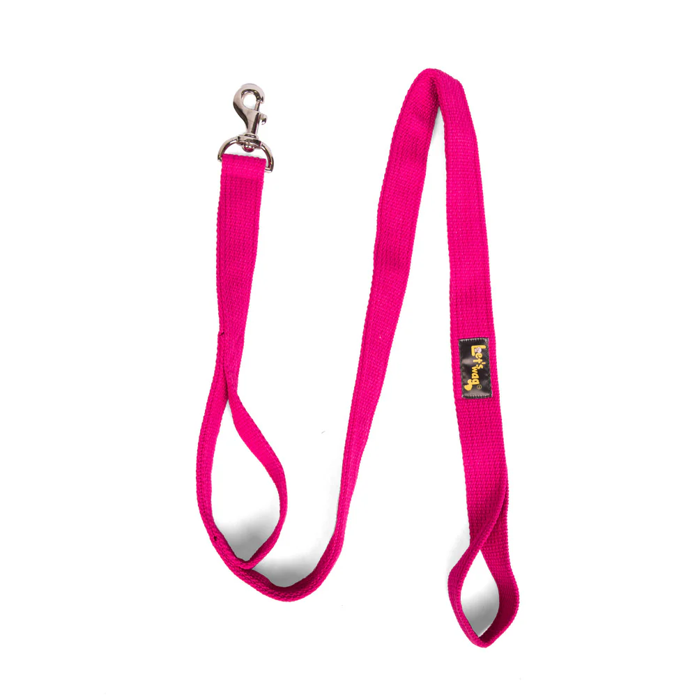 Let's Wag Double Handle Fabric Leash for Dogs (Pink) - Image 5
