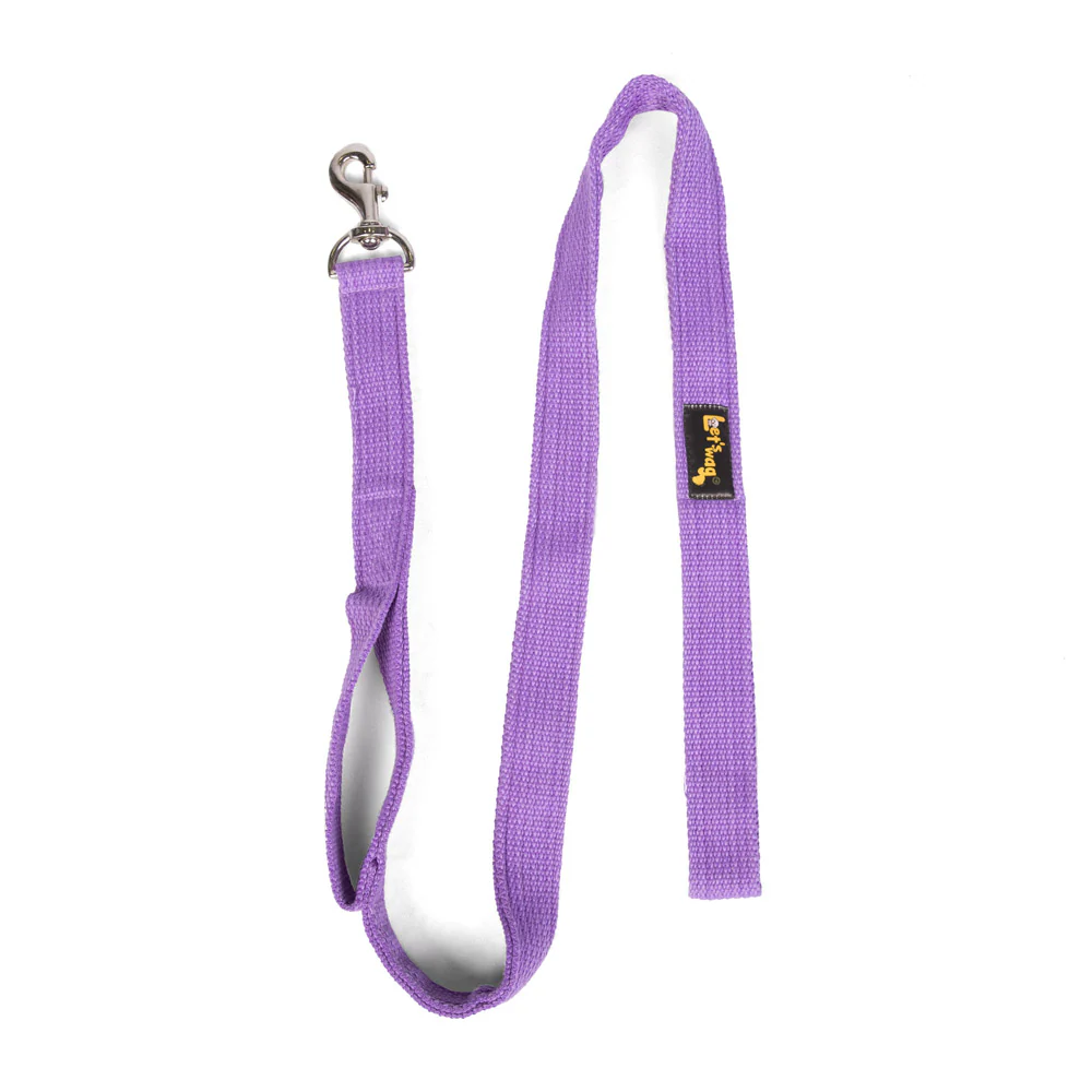 Let's Wag Double Handle Fabric Leash for Dogs (Purple) - Image 3