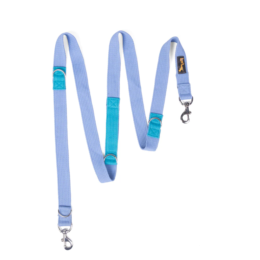 Let's Wag Multi Purpose Leash for Dogs (Sky Blue)