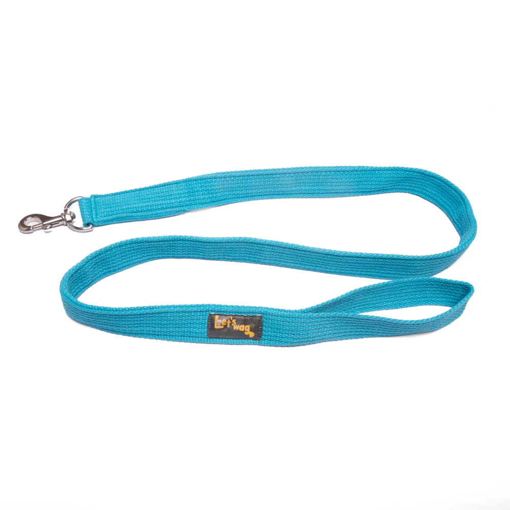 Let's Wag Single Handle Fabric Leash for Dogs (Cobalt Blue) - Image 3