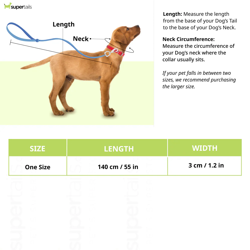 Let's Wag Single Handle Fabric Leash for Dogs (Pink) - Image 2