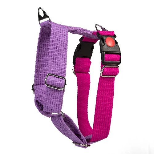 Let's Wag Training and Safety Dual Clip Designed H Harness for Dogs (Pink/Purple) - Image 7