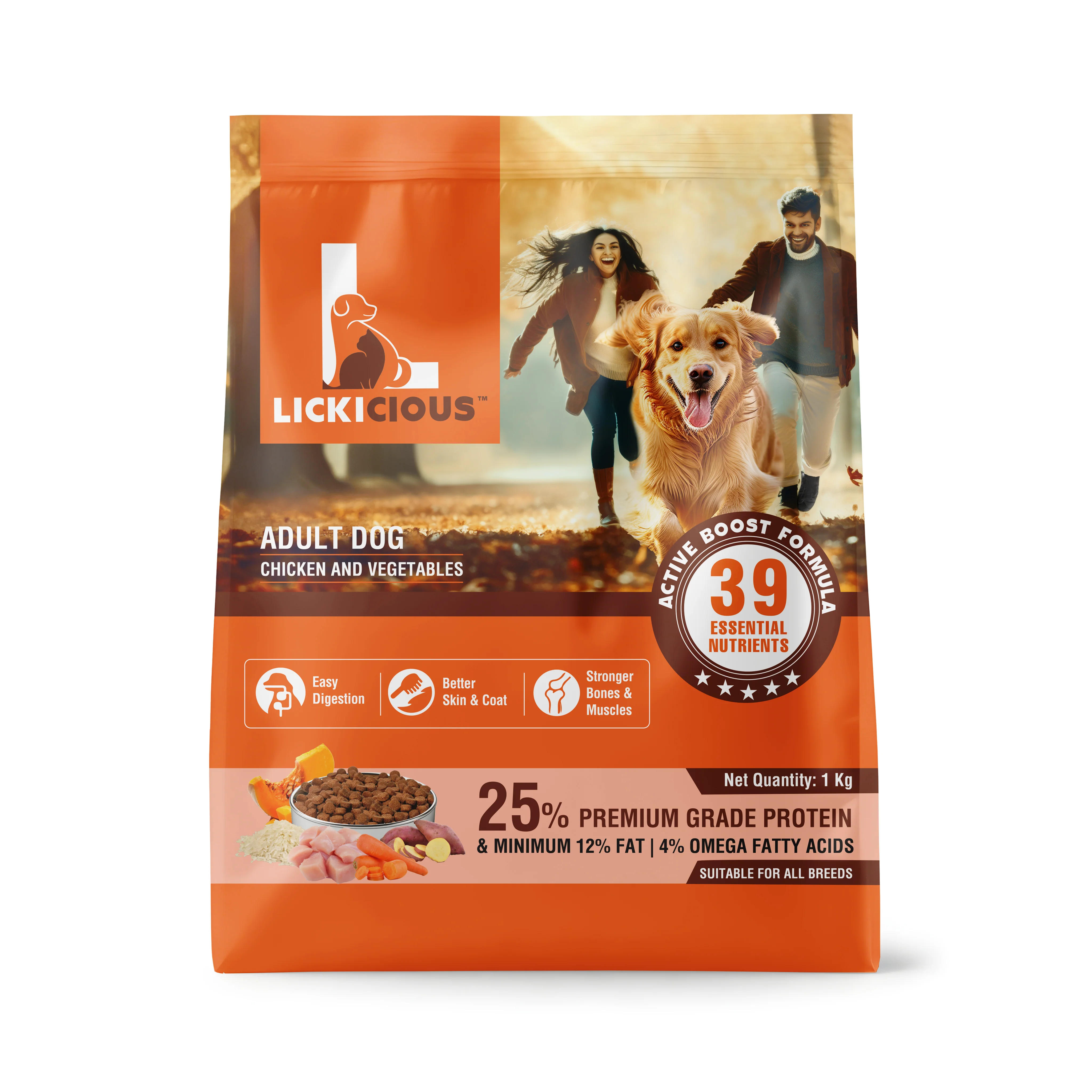 Lickicious Chicken and Vegetables Adult Dog Dry Food - Image 13