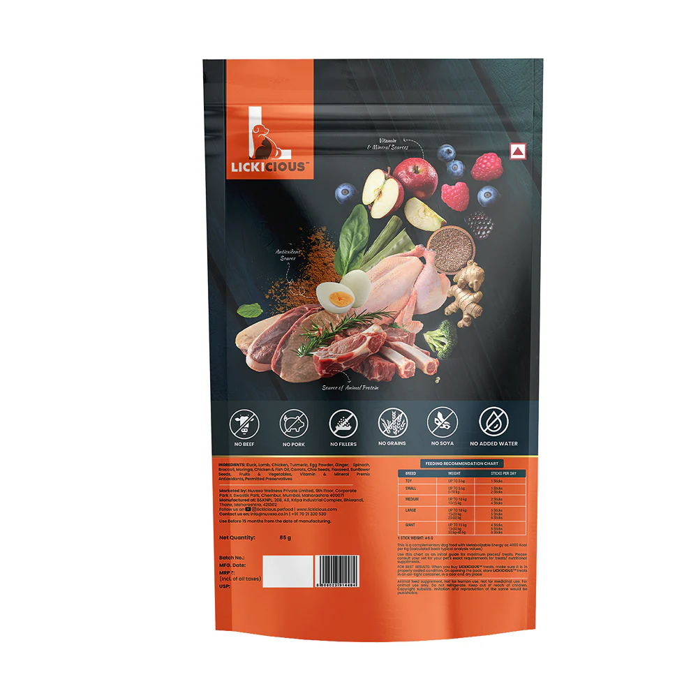 Lickicious Healthy Growth and Immunity Chewy Stick Dog Treats - Image 7