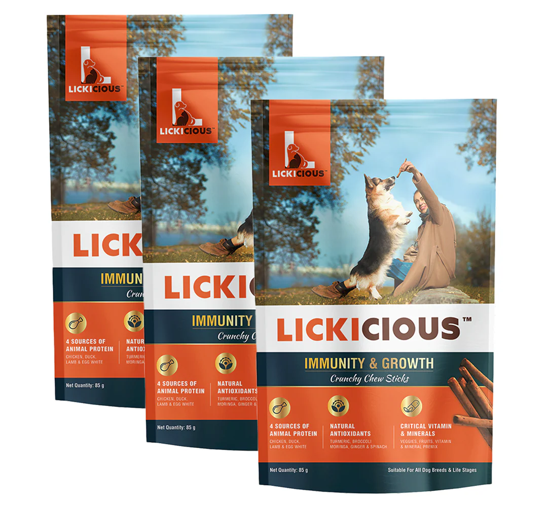 Lickicious Healthy Growth and Immunity Chewy Stick Dog Treats - Image 9