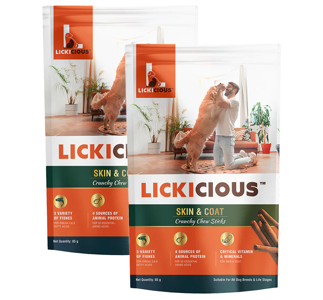 Lickicious Healthy Skin and Coat Chewy Stick Dog Treats - Image 8