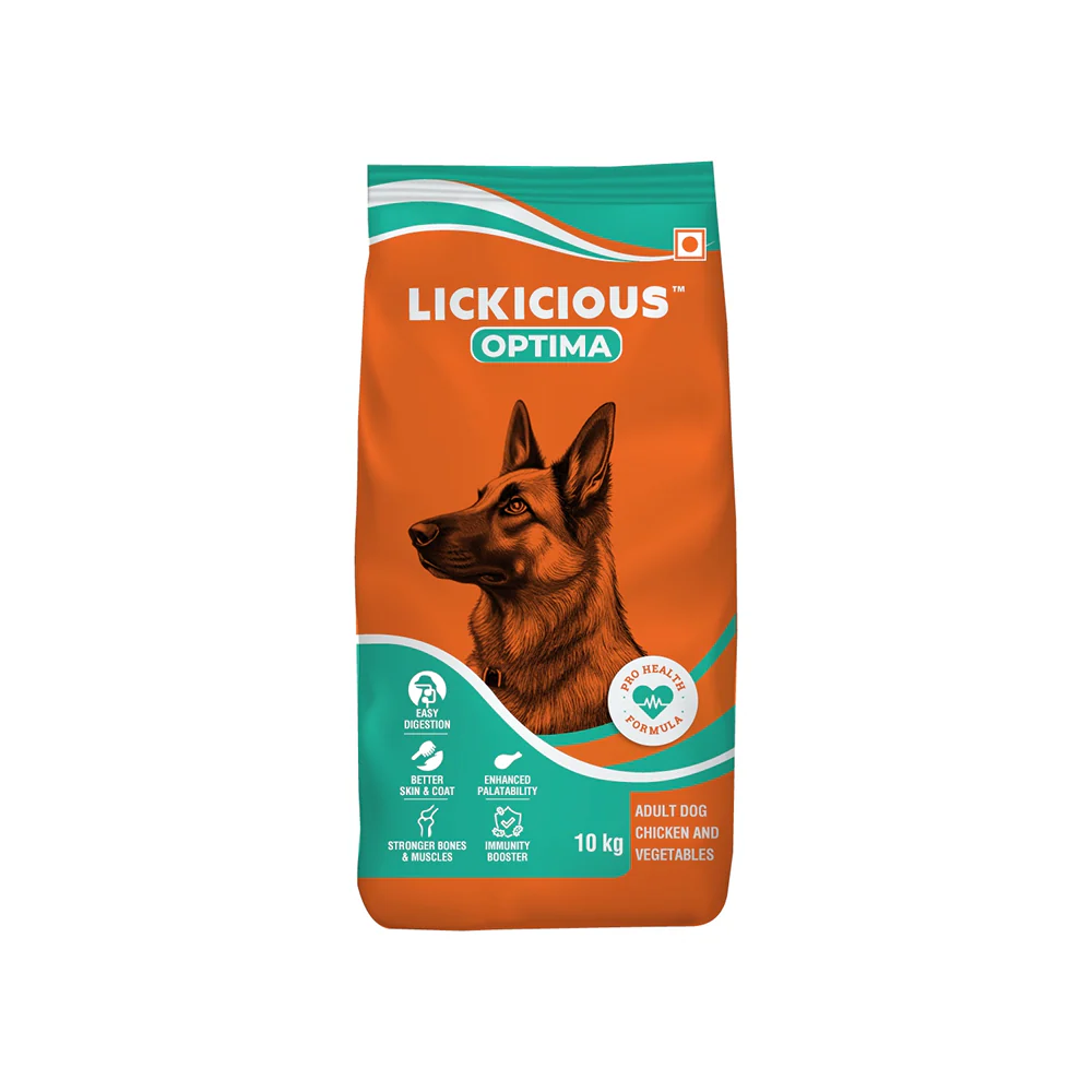 Lickicious Optima Chicken and Vegetable Adult Dog Dry Food - Image 13