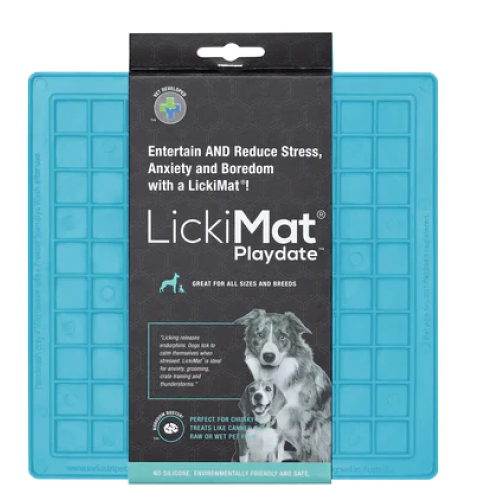 LickiMat Classic Playdate Slow Feeder for Dogs (Turquoise) - Image 2