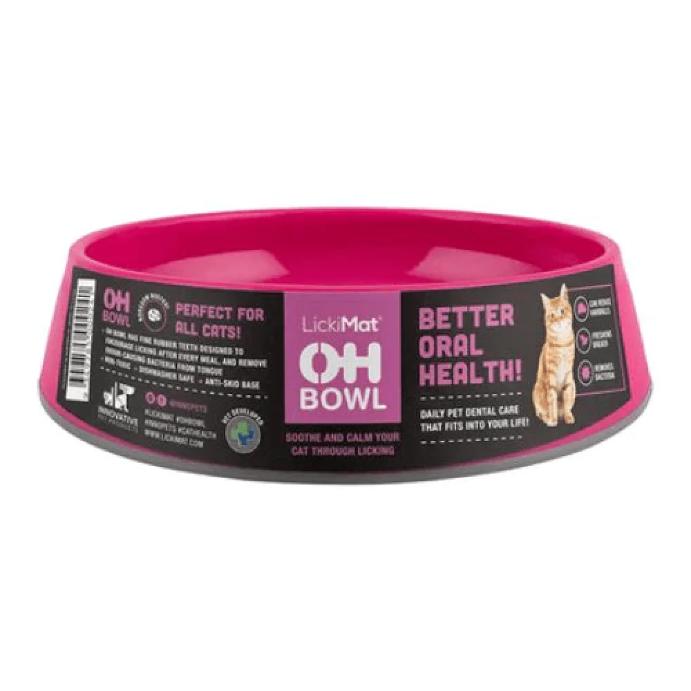 LickiMat OH Bowl Slow Feeder for Cat (Pink) - Image 3