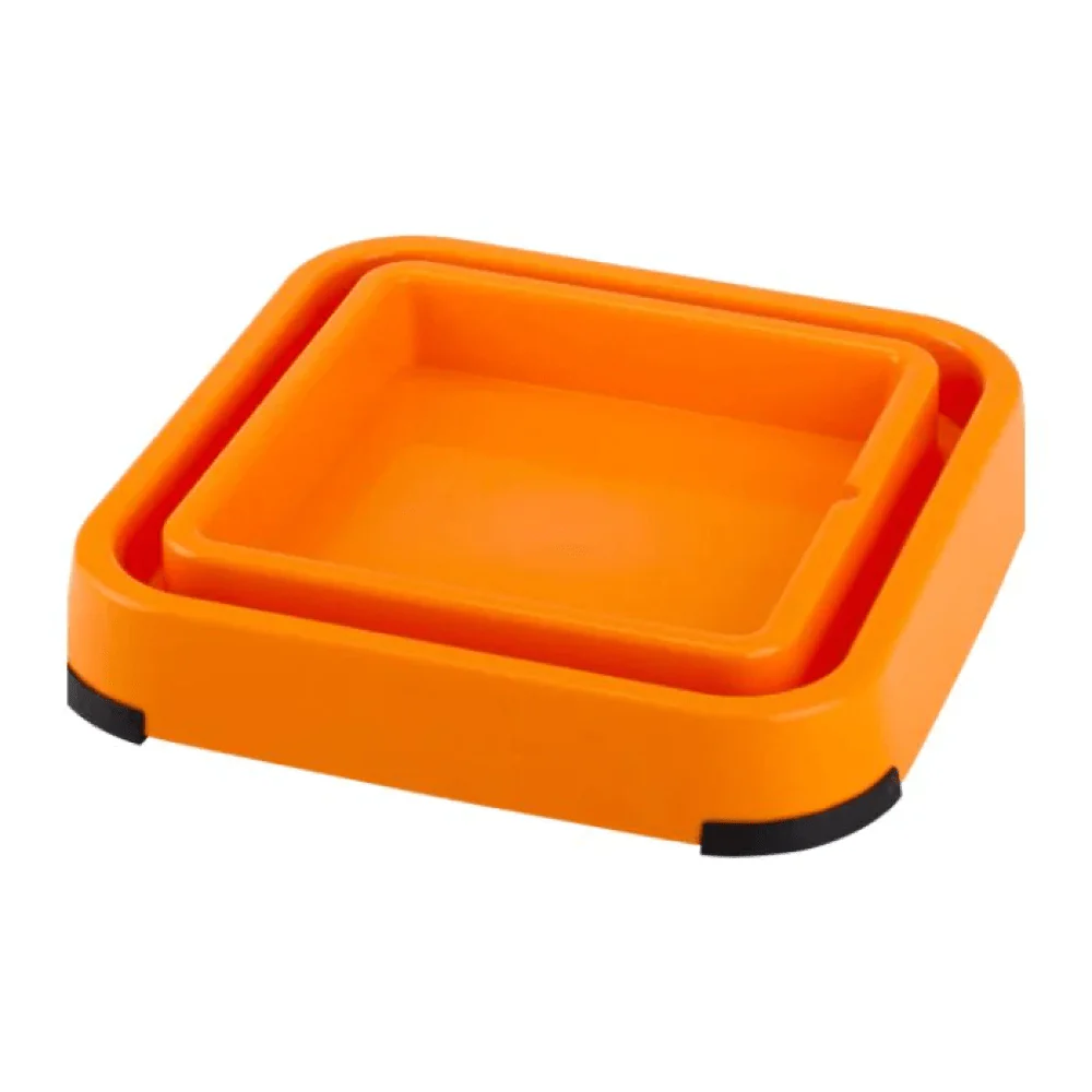 LickiMat Outdoor Keeper Slow Feeder for Dogs (Orange) - Image 2