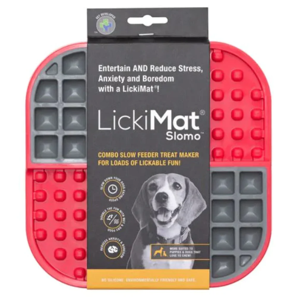 LickiMat SloMo Slow Feeder for Cats and Dogs (Pink) - Image 3