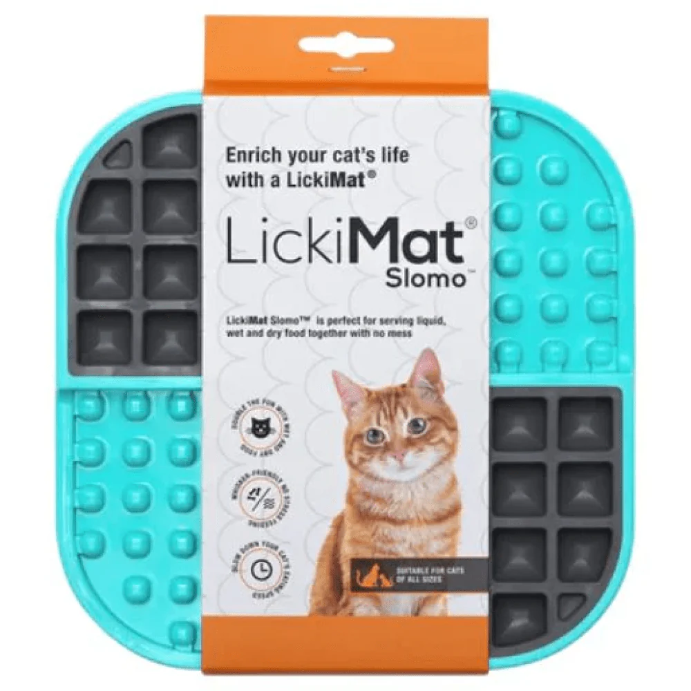 LickiMat SloMo Slow Feeder for Cats and Dogs (Turquoise) - Image 2