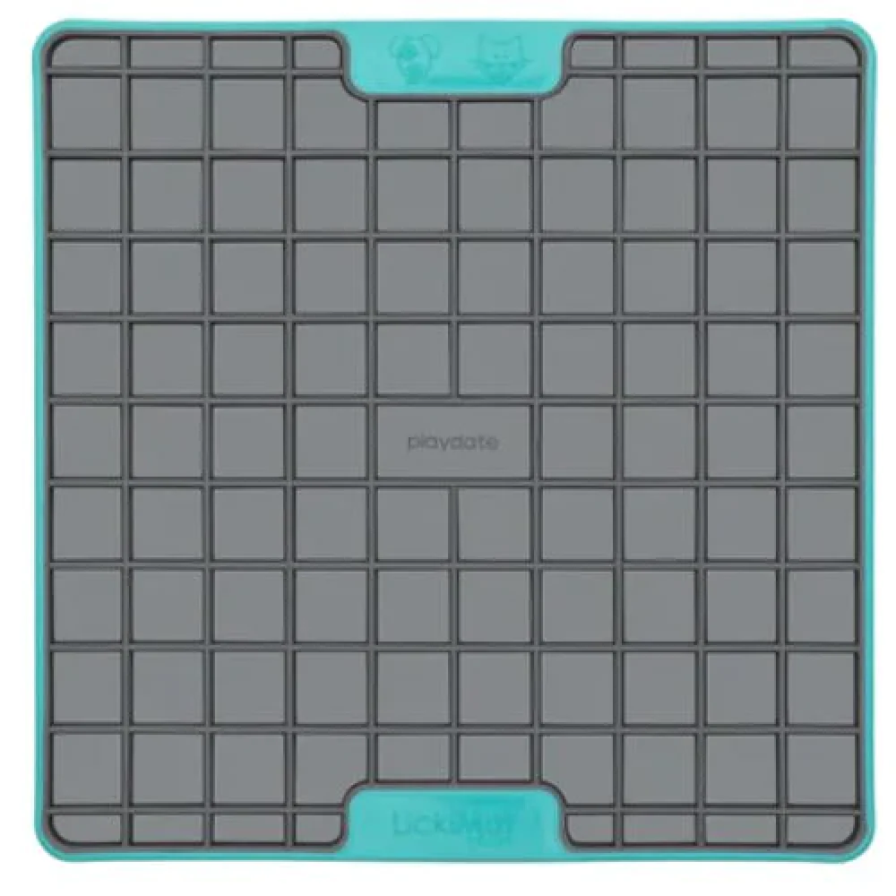 LickiMat Tuff Playdate Slow Feeder for Dogs (Turquoise) - Image 2