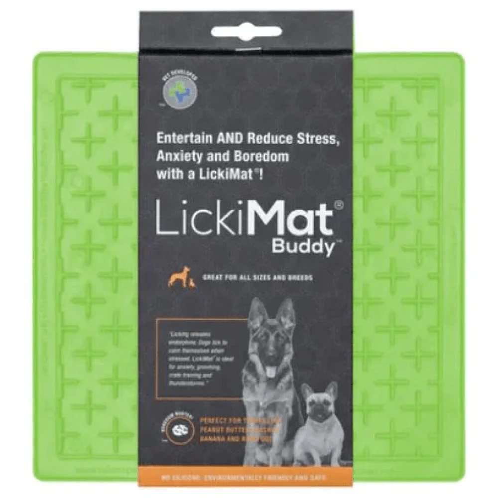 LickiMats Classic Buddy Slow Feeder for Dogs and Cats (Green) - Image 3