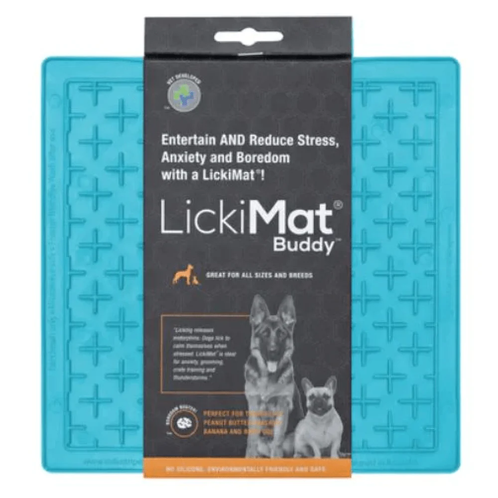 LickiMats Classic Buddy Slow Feeder for Dogs and Cats (Turquoise) - Image 2