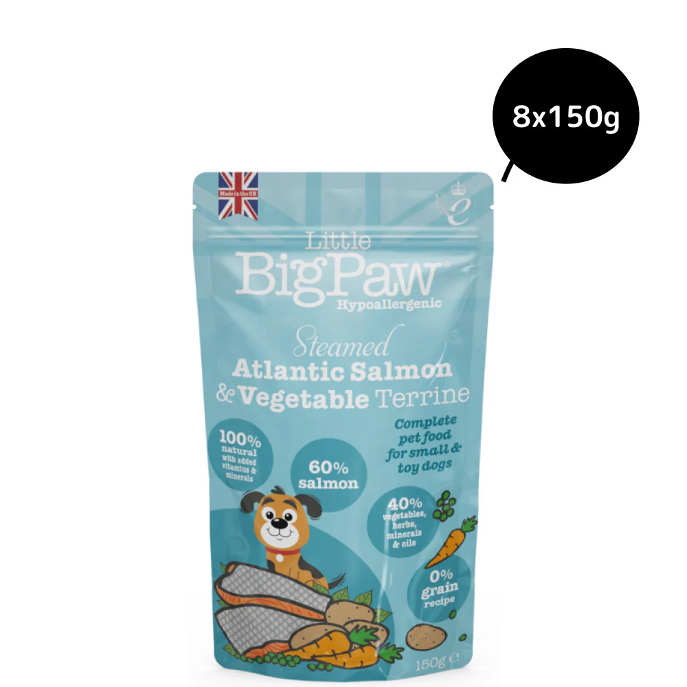 Little Big Paw Atlantic Salmon & Vegetables Terrine Dog Wet Food - Image 9