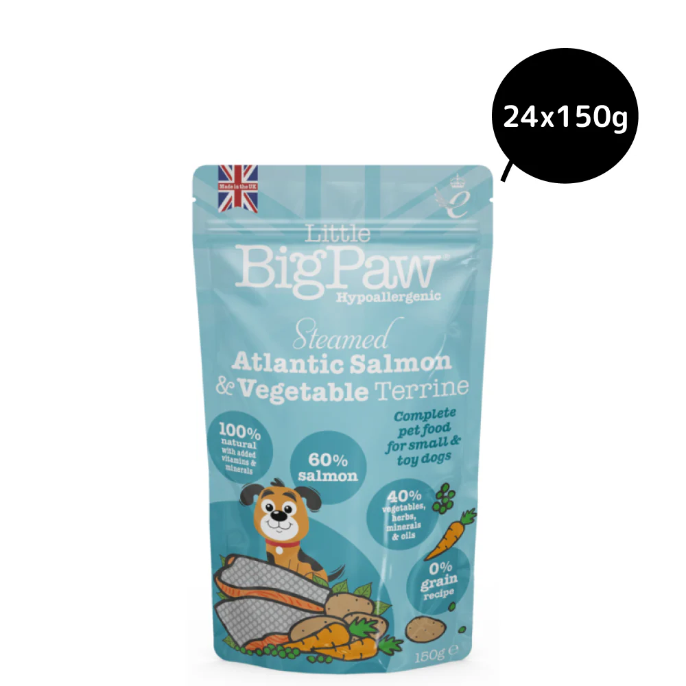 Little Big Paw Atlantic Salmon & Vegetables Terrine Dog Wet Food - Image 7