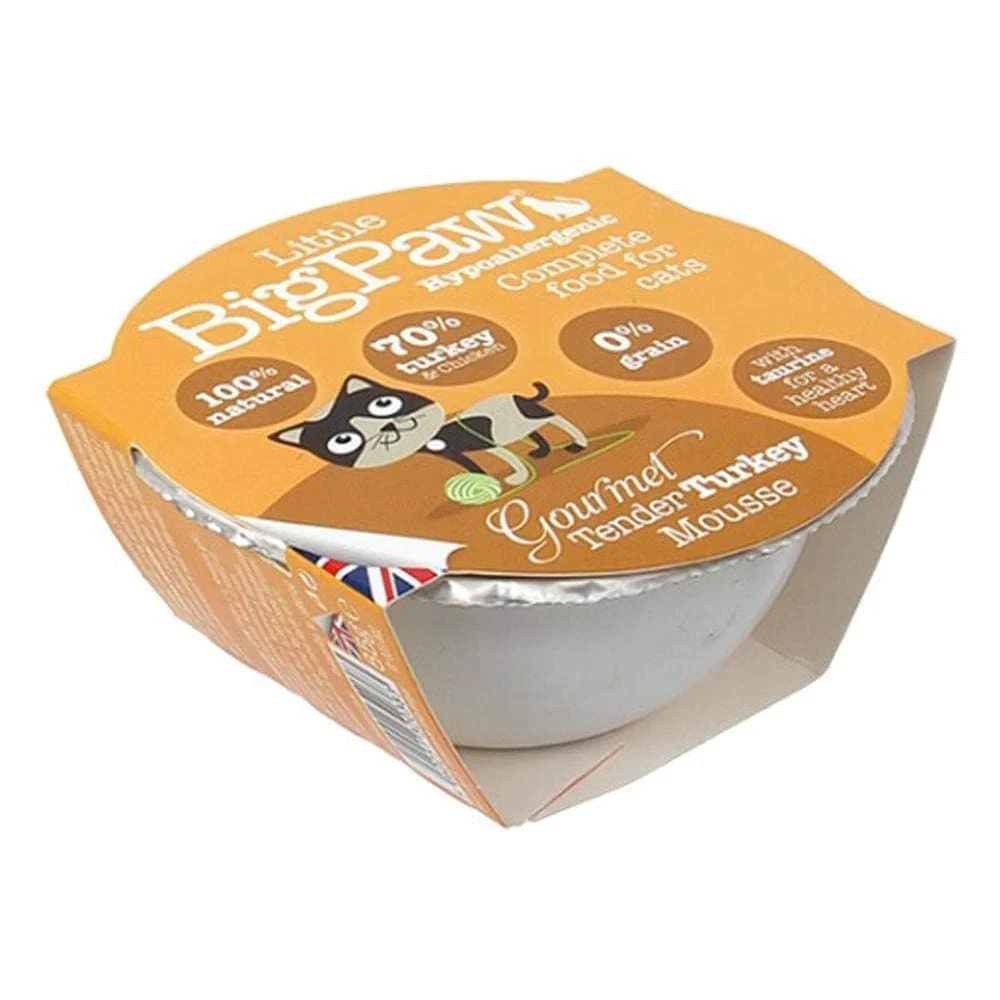Little Big Paw Tender Turkey Mousse Cat Wet Food - Image 2