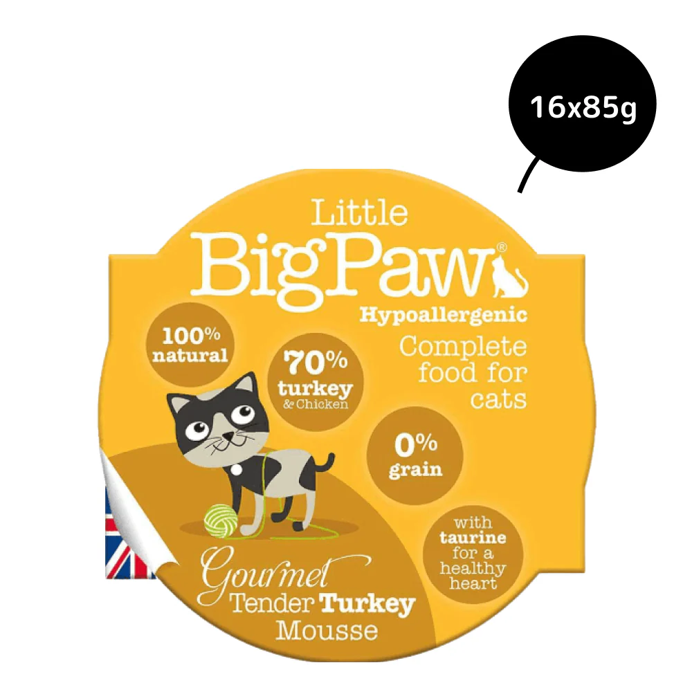 Little Big Paw Tender Turkey Mousse Cat Wet Food - Image 4