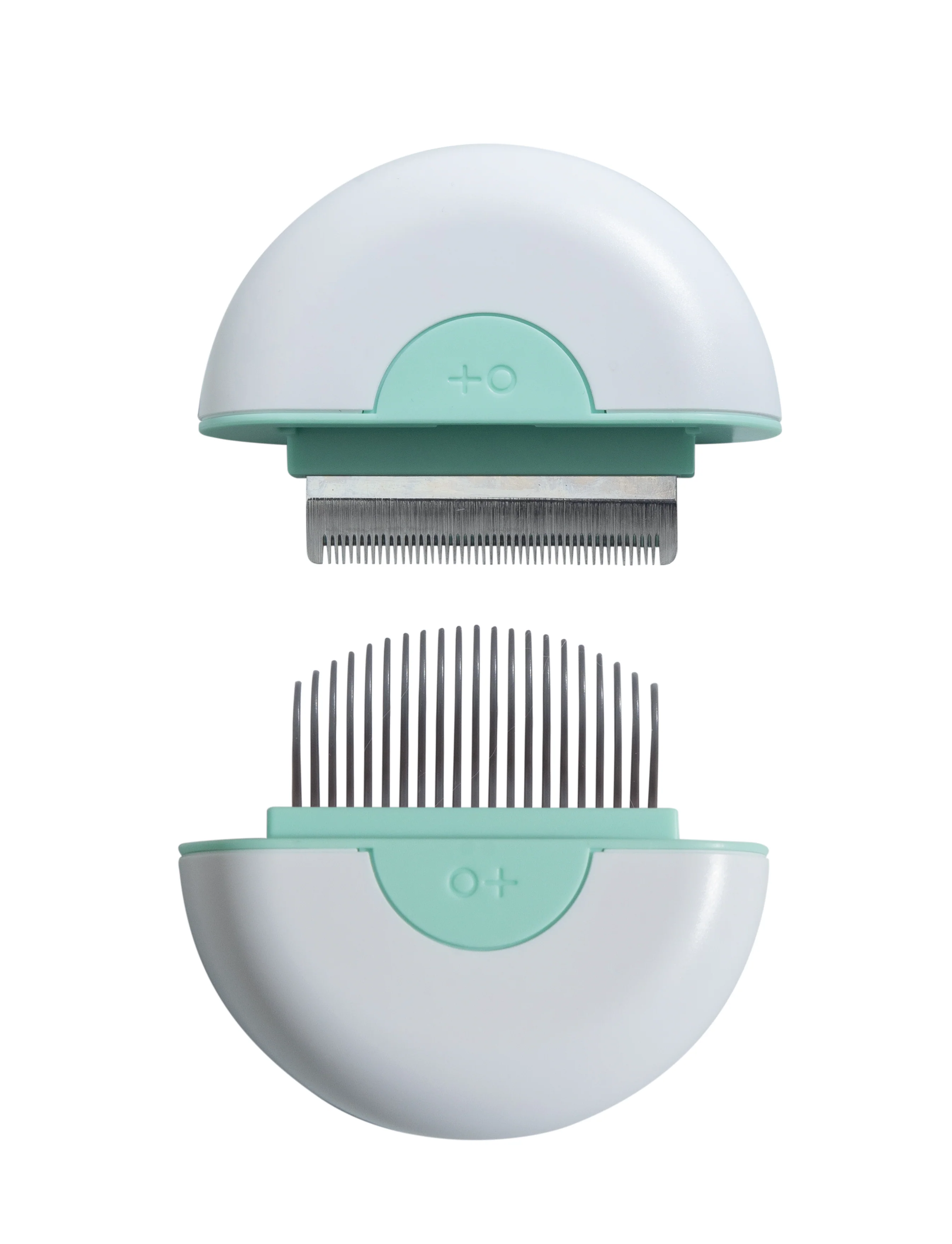 M PETS 2 in 1 Mini Comb for Short Haired Dogs and Cats (Mint Green)