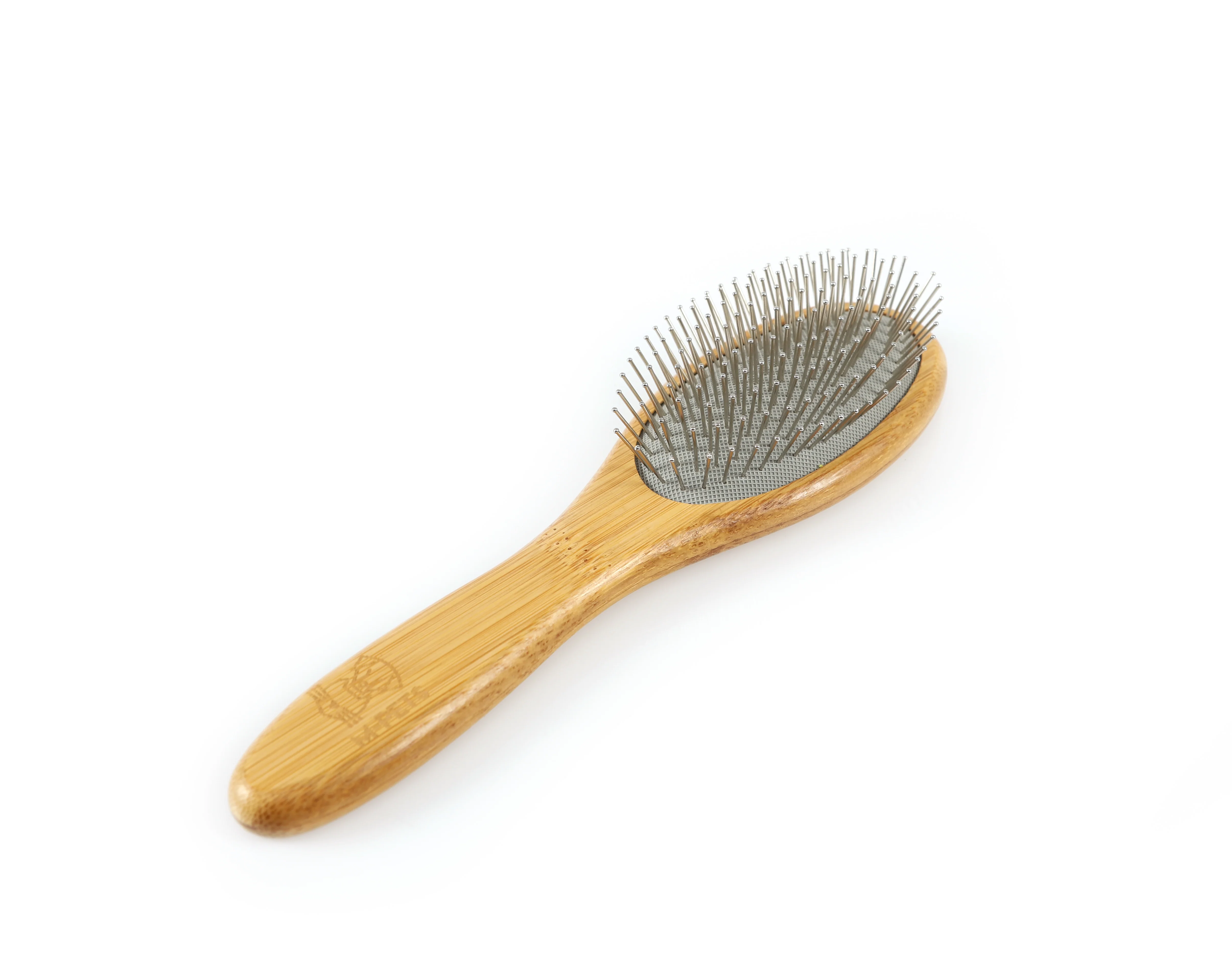 M PETS Bamboo Ball Pin Grooming Brush for Dogs and Cats (Brown) - Image 6