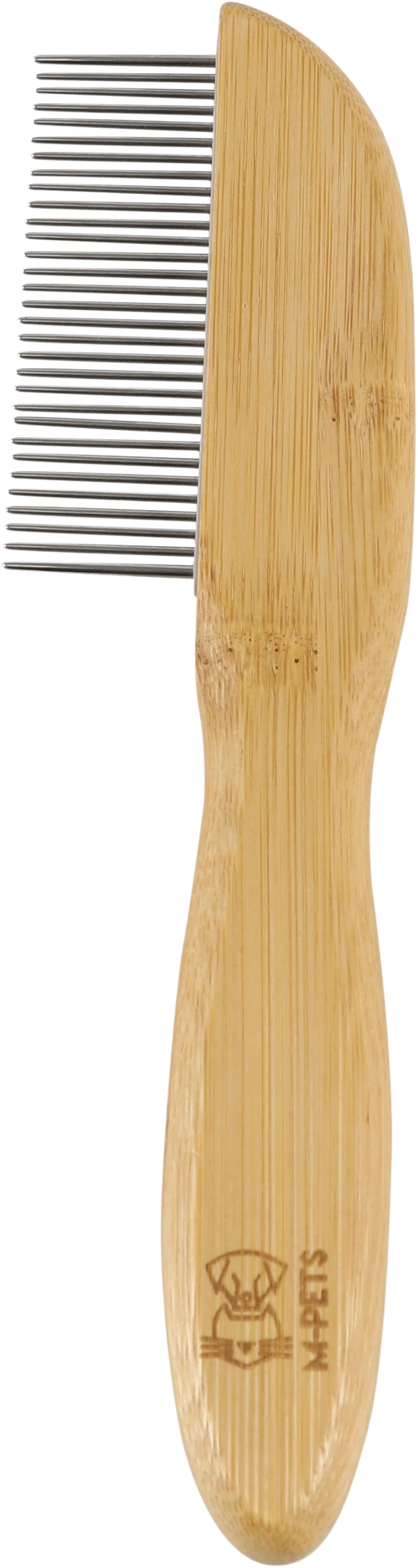 M PETS Bamboo Regular Comb With Rotating Teeth for Dogs and Cats (Brown) - Image 7
