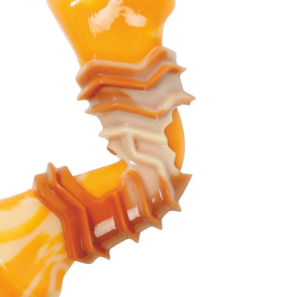 M Pets Carnivore Boomerang Bone Bacon Scented Chew Toy for Dogs (Yellow) - Image 3