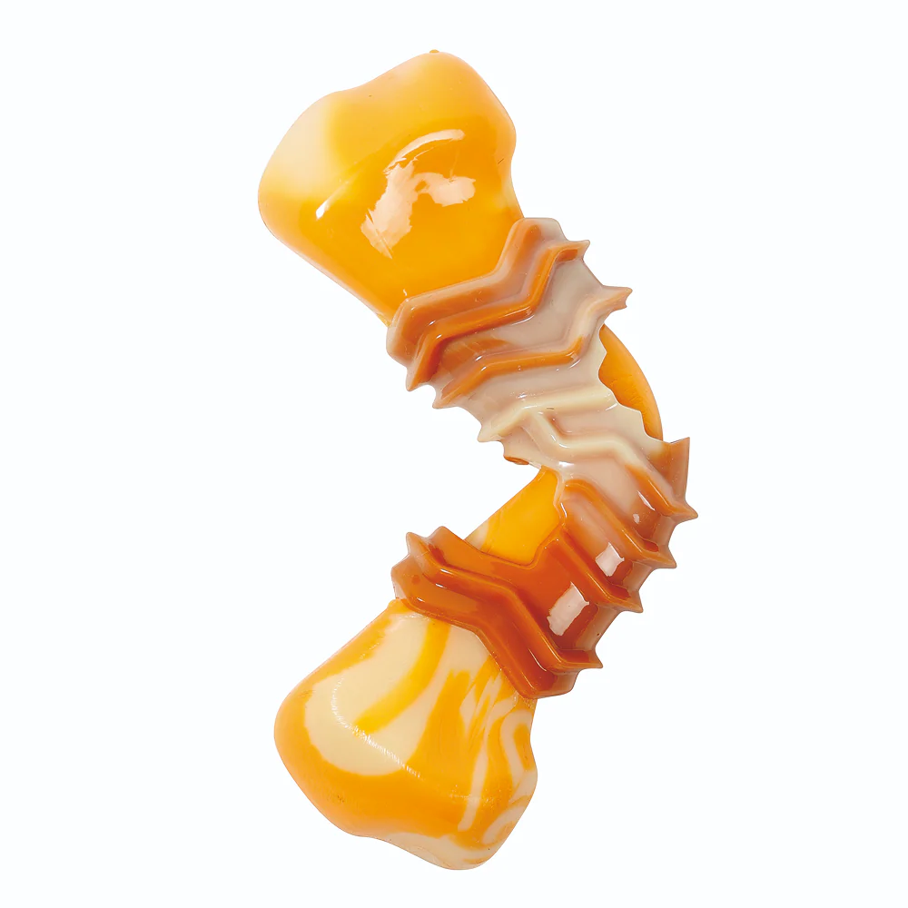 M Pets Carnivore Boomerang Bone Bacon Scented Chew Toy for Dogs (Yellow) - Image 8