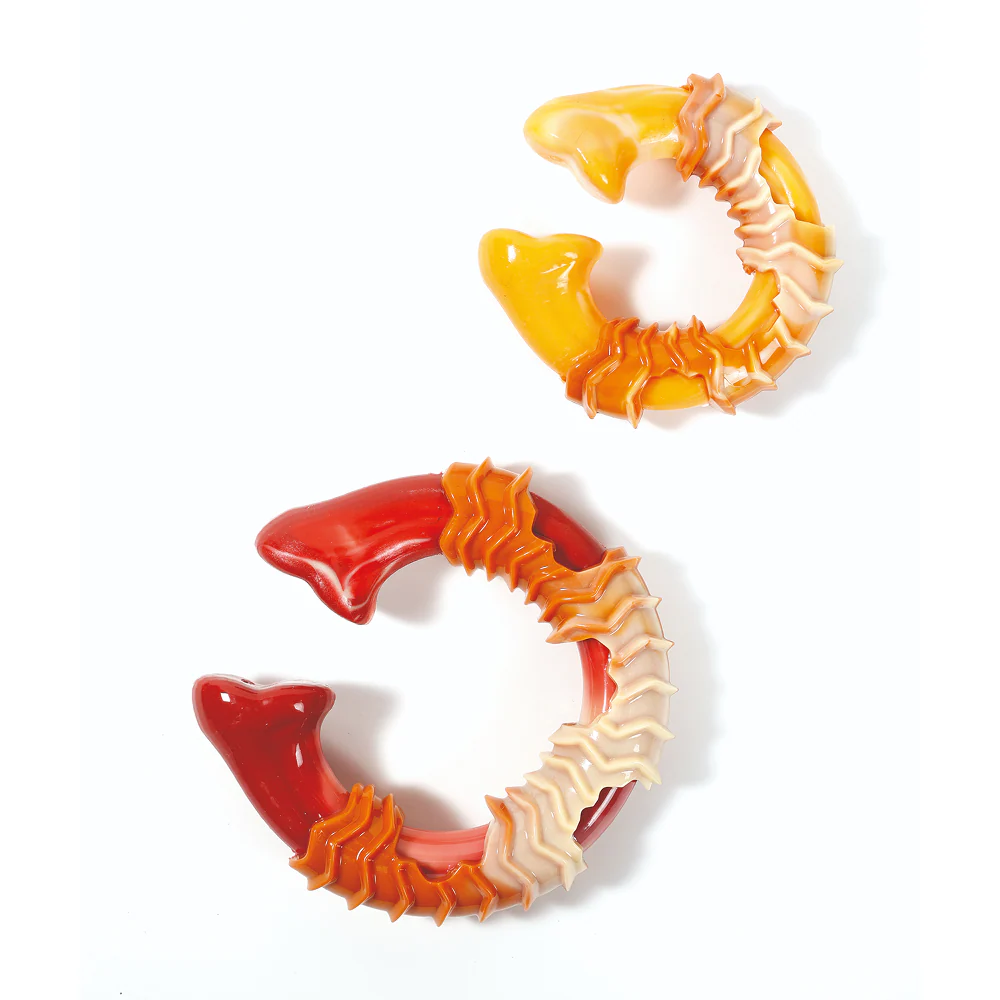 M Pets Carnivore Ring Bone Bacon Scented Chew Toy for Dogs (Yellow) - Image 5