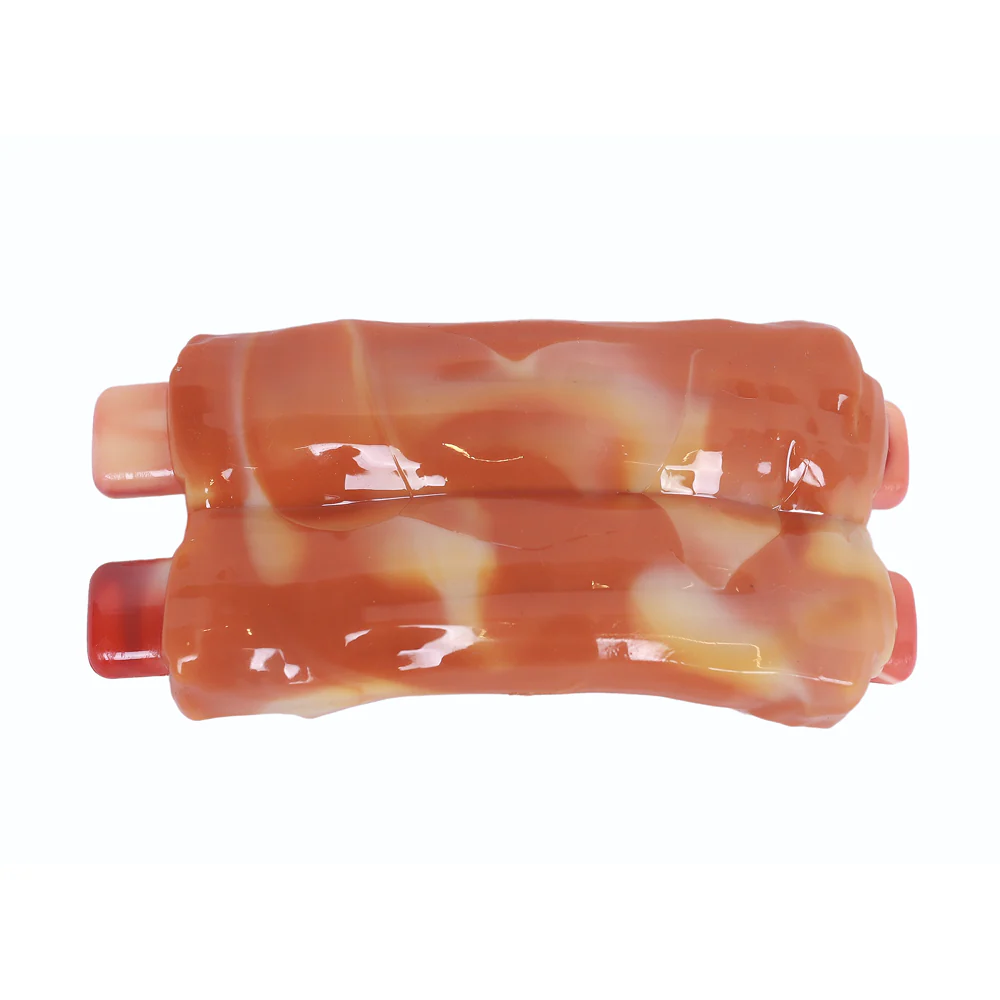 M Pets Carnivore Spare Ribs Bacon Scented Chew Toy for Dogs (Orange) - Image 3